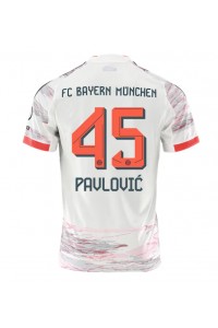 Fotbalové Dres Bayern Munich Aleksandar Pavlovic #45 Venkovní Oblečení 2025-26 Krátký Rukáv